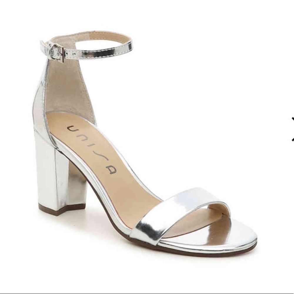 Unisa Silver Metallic Heels 👠
